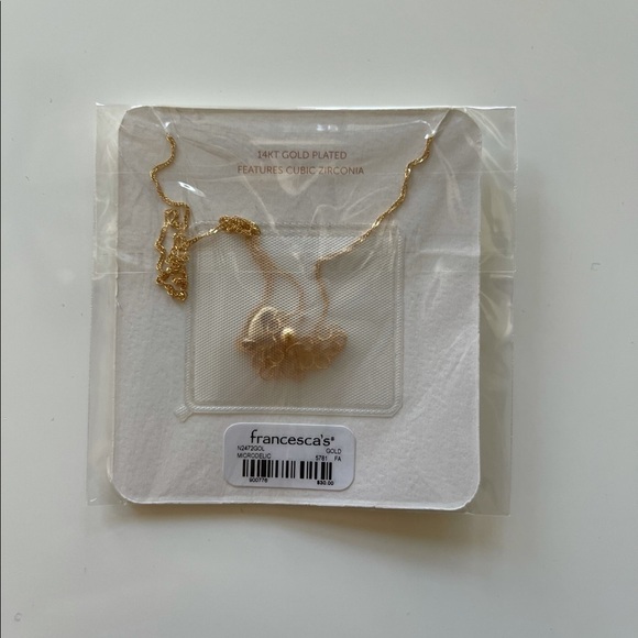 Francescas Sienna Butterfly Pendant Necklace - Picture 4 of 4